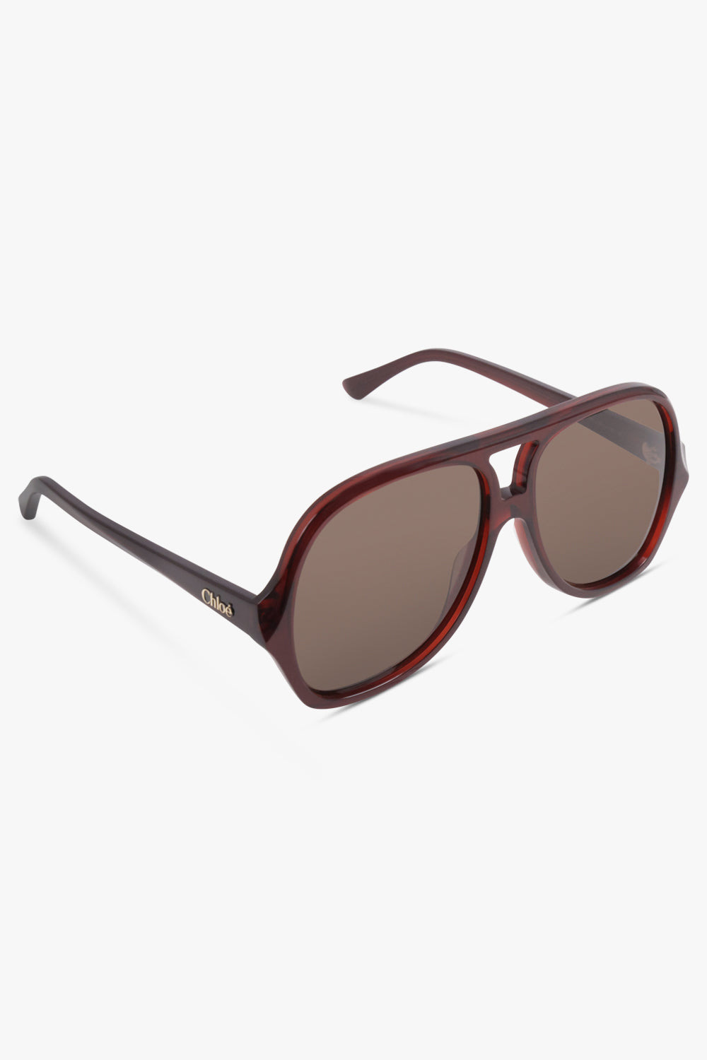 CH0289S SQUARE AVIATOR SUNGLASSES | BROWN - 2