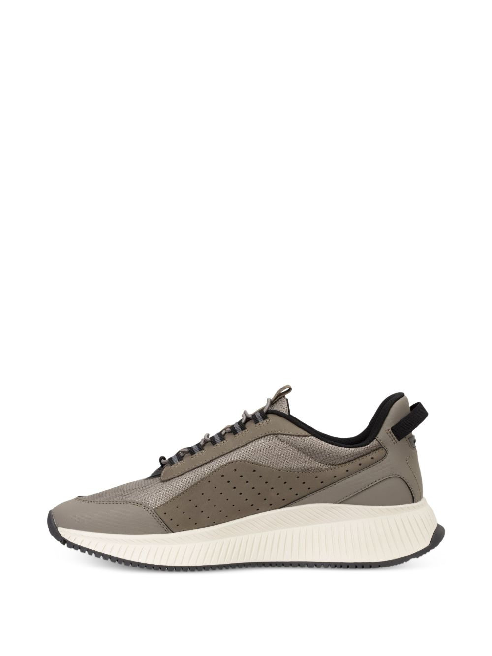 perforated lace-up sneakers - 2