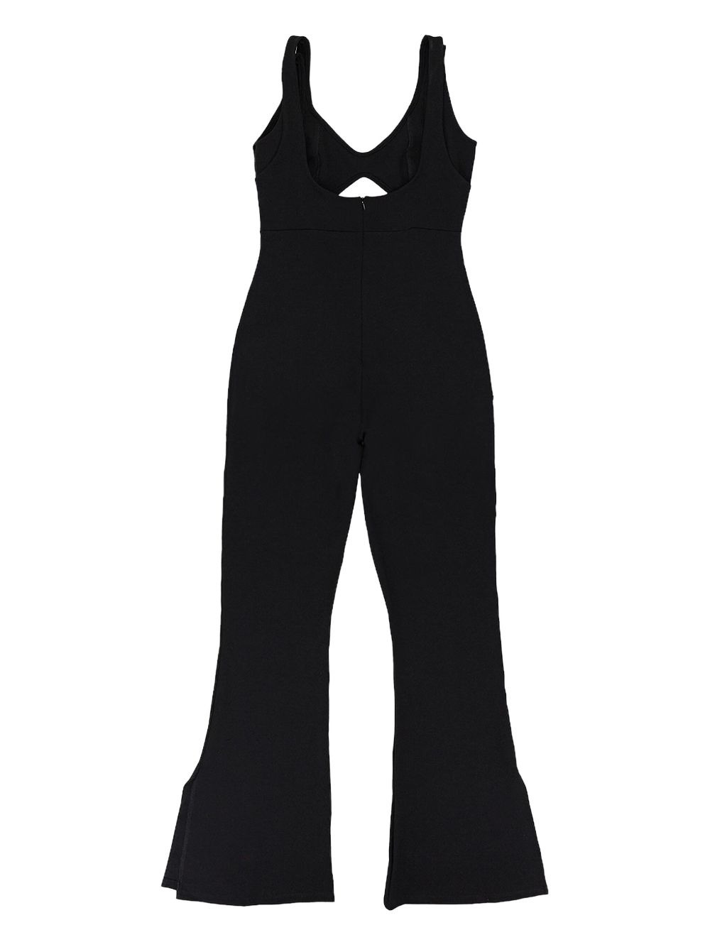 cut-out flared jumpsuit - 2