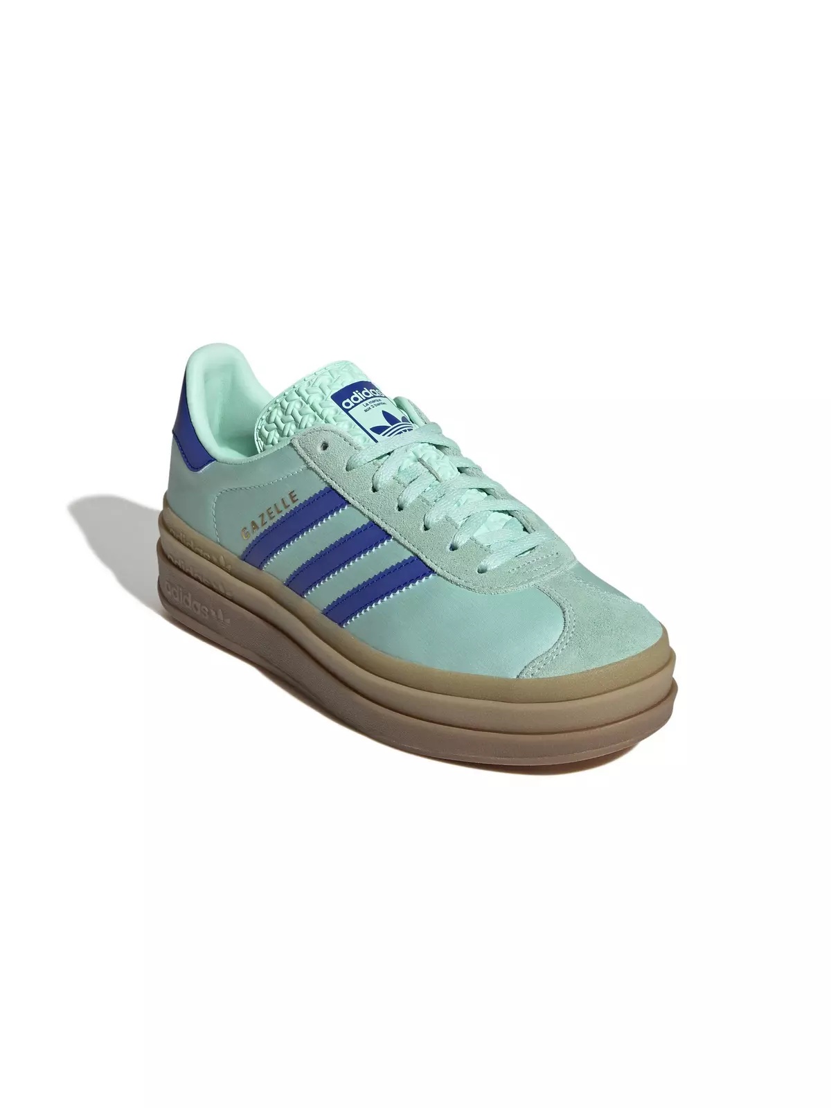 Originals Gazelle Bold "Clear Mint/Lucid Blue/Gold Metallic" Women's Shoe - 6