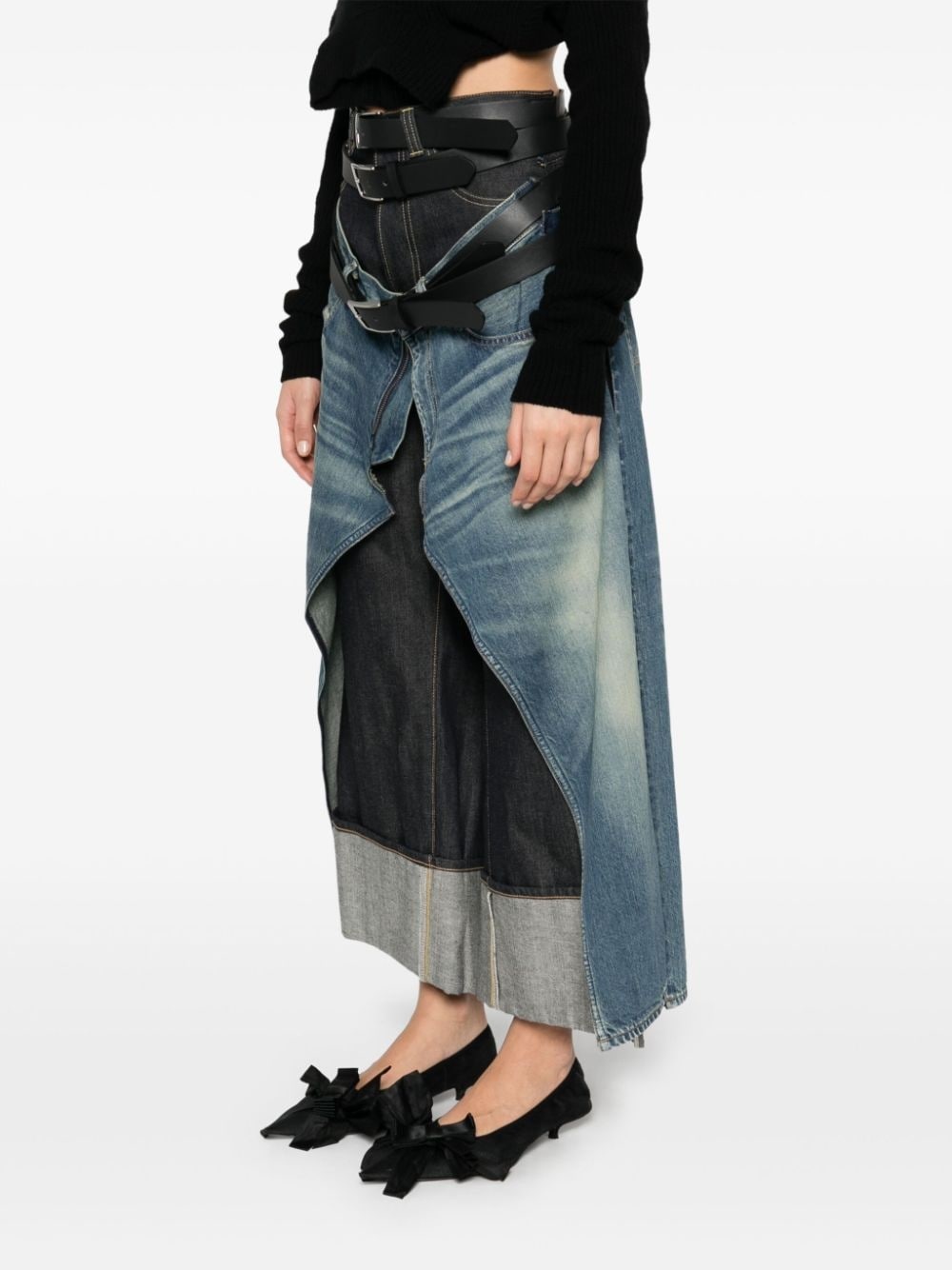 belted jeans - 3