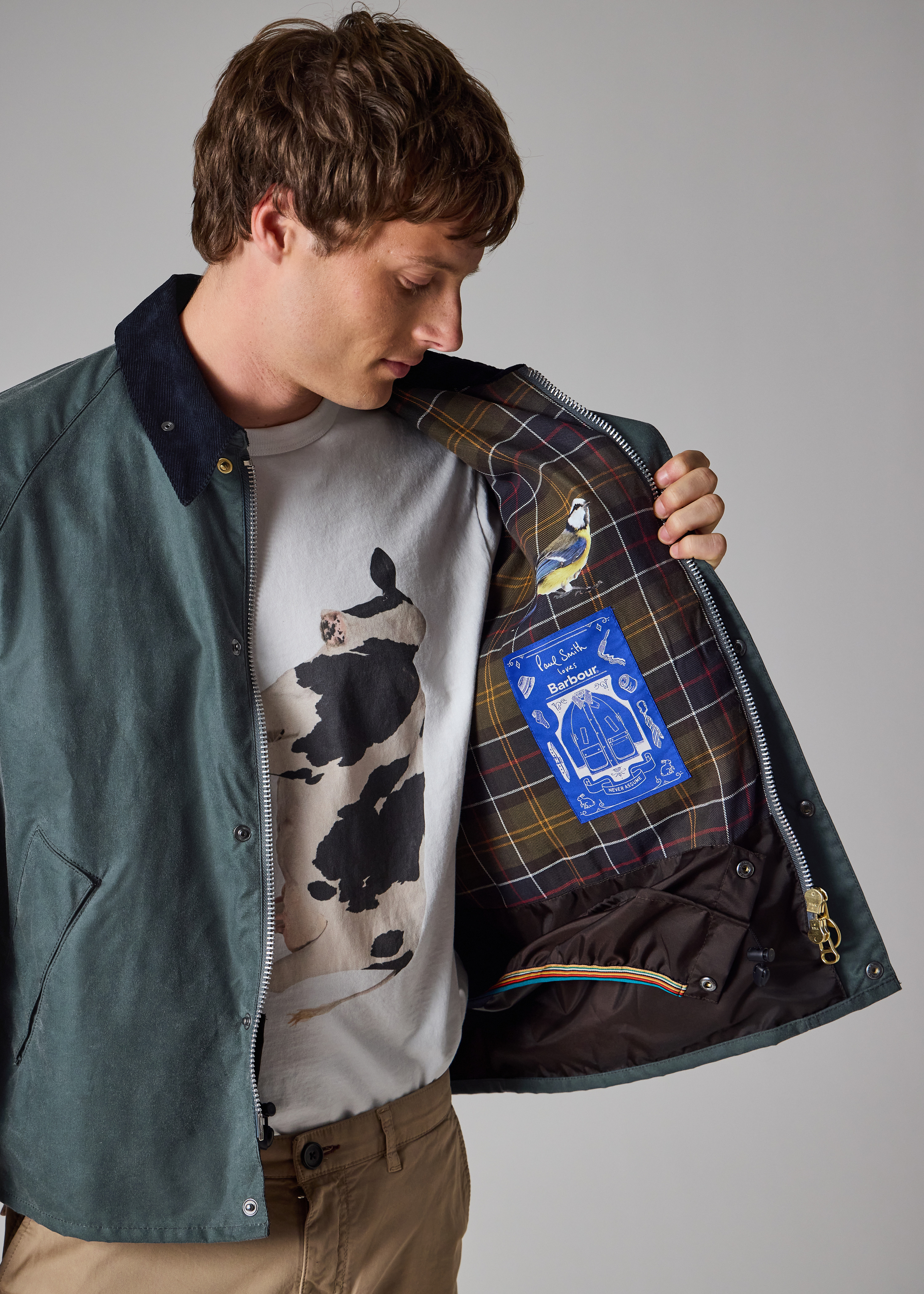 Paul Smith loves Barbour - Slate Transport Wax Jacket - 6