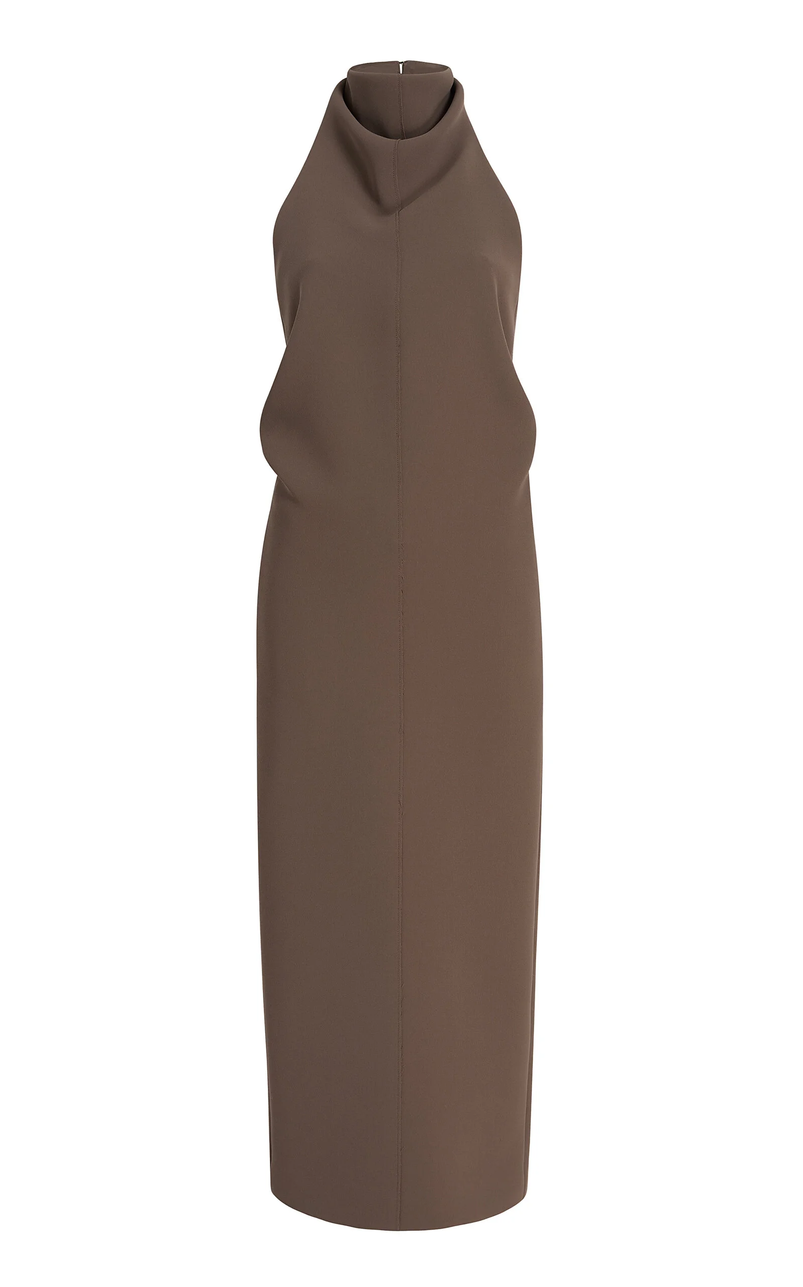 Roxanne Crepe Maxi Dress brown - 1