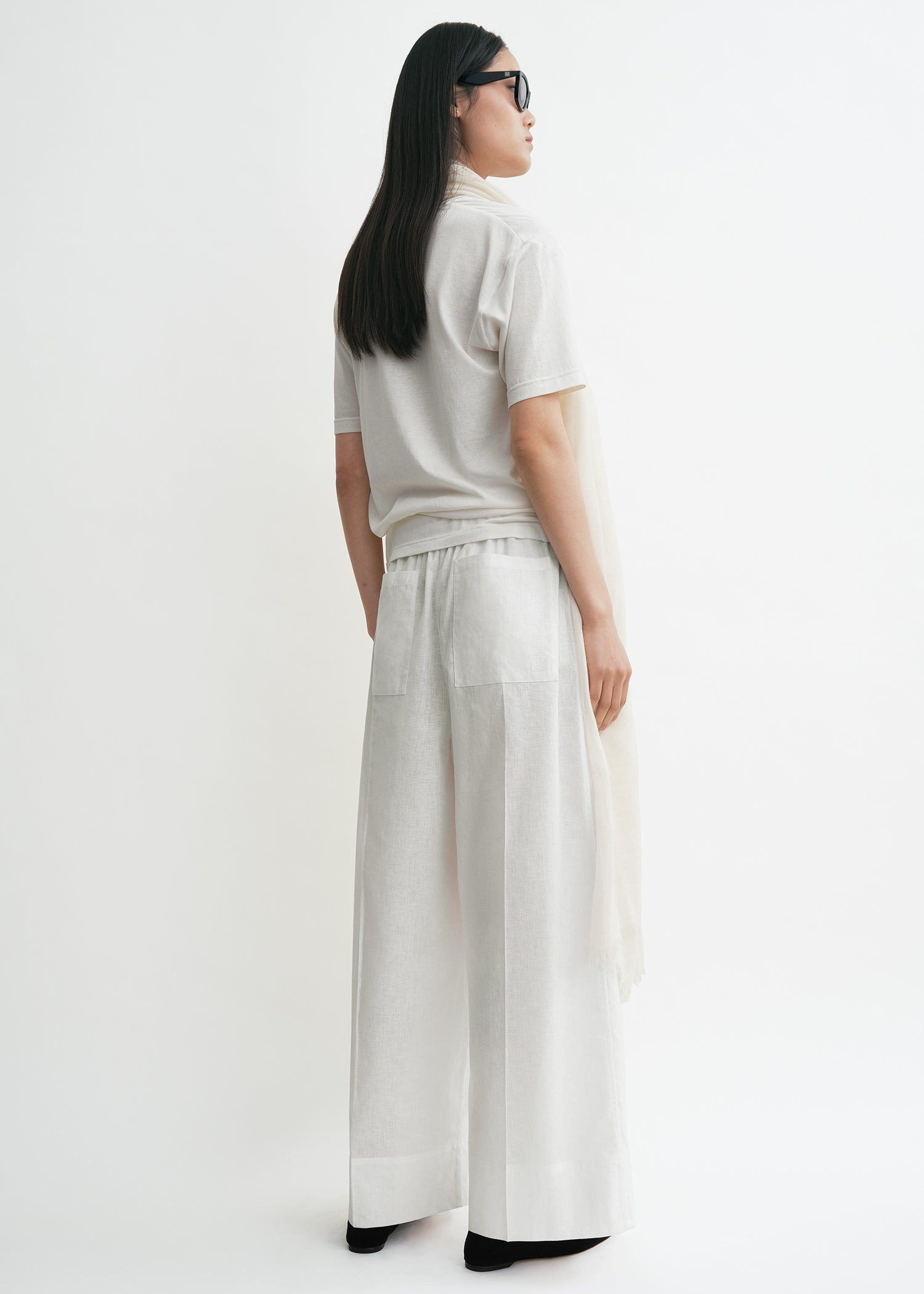 Wide summer trousers white - 5