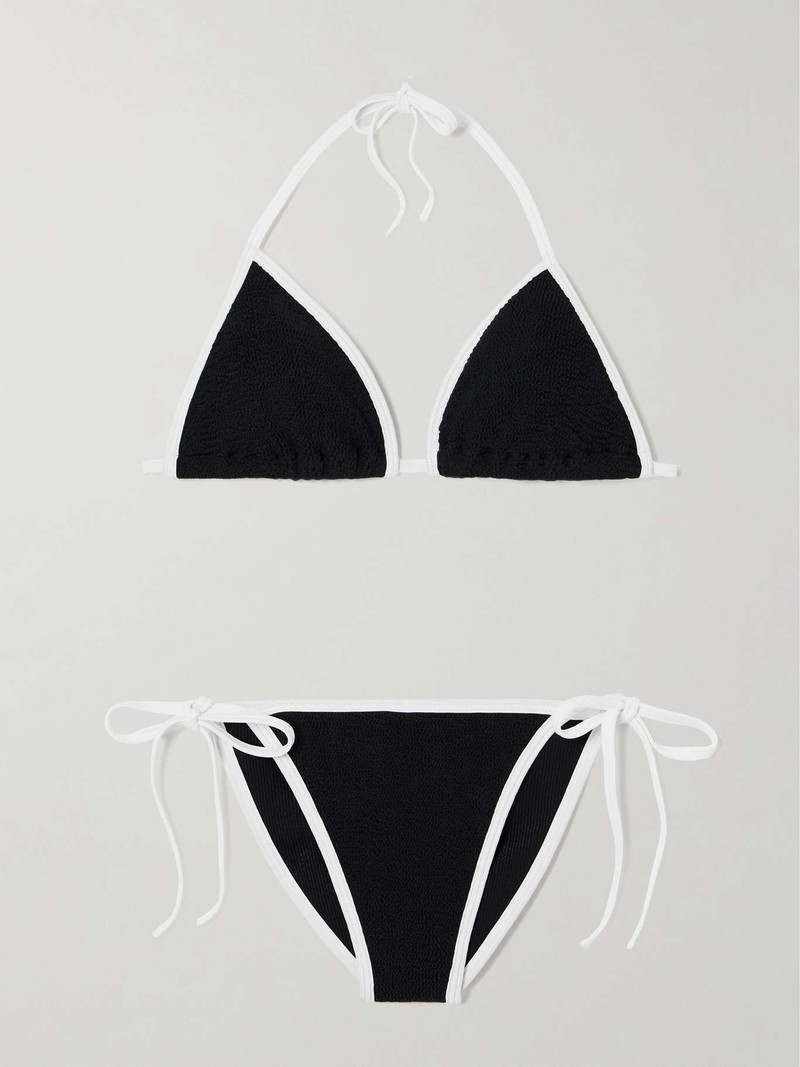 Gina seersucker bikini Black - 1