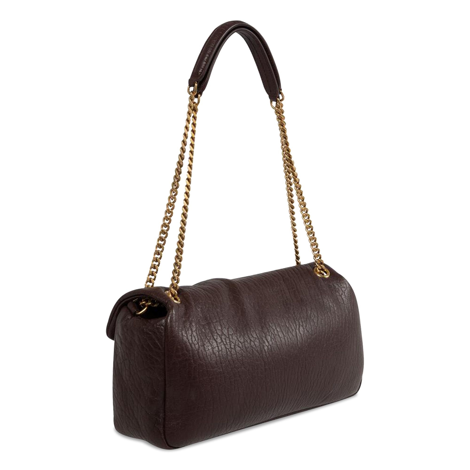 Saint Laurent Calypso Chain Bag 'Dark Currant' - 2