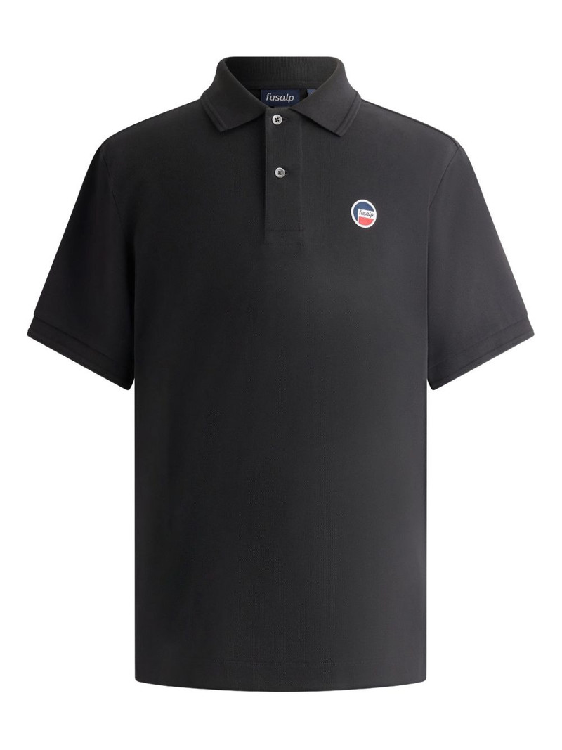 pique-cotton polo shirt 1