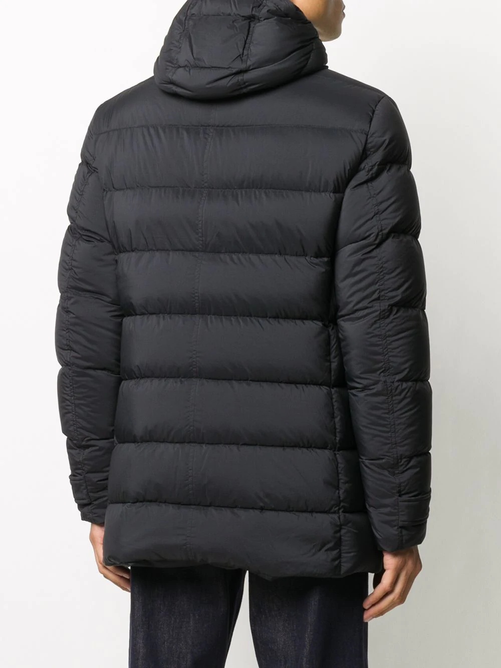 puffer jacket with button detail - 4