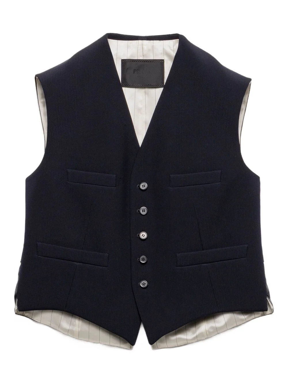 five-button welt-pocket vest - 1