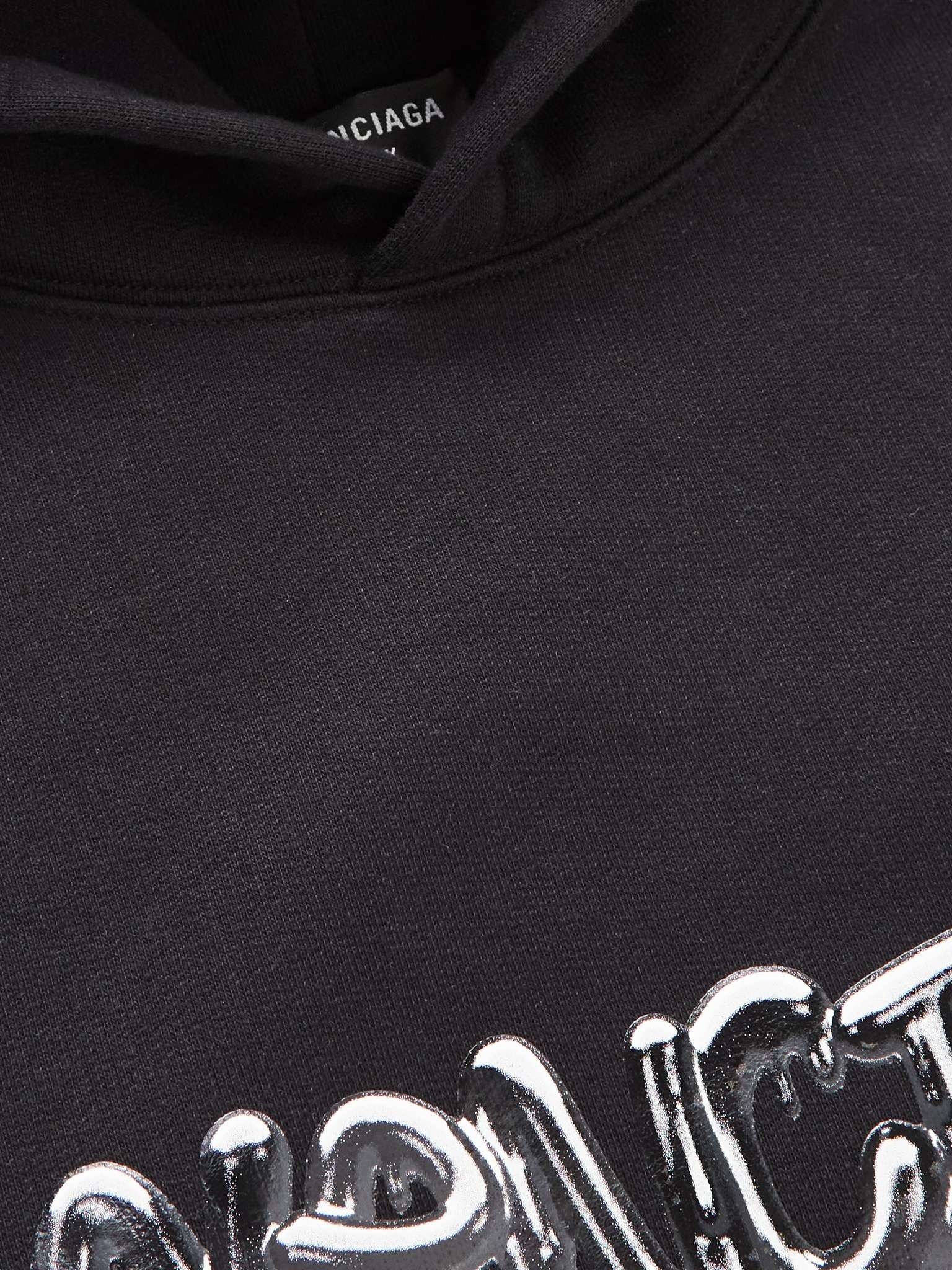 Logo-Print Cotton-Blend Jersey Hoodie - 5