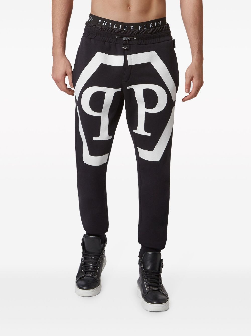 logo-print track pants - 3