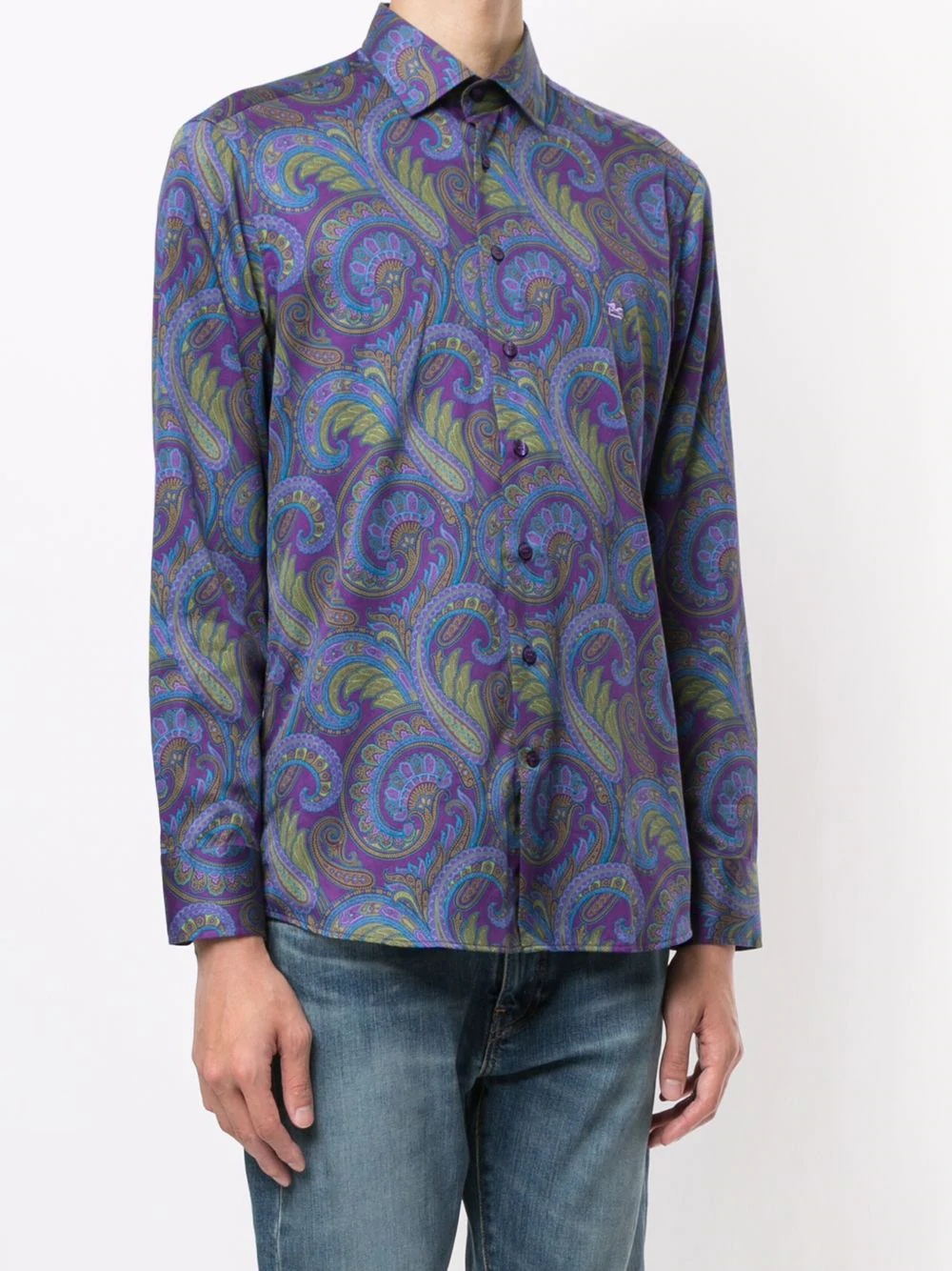 paisley print shirt - 3