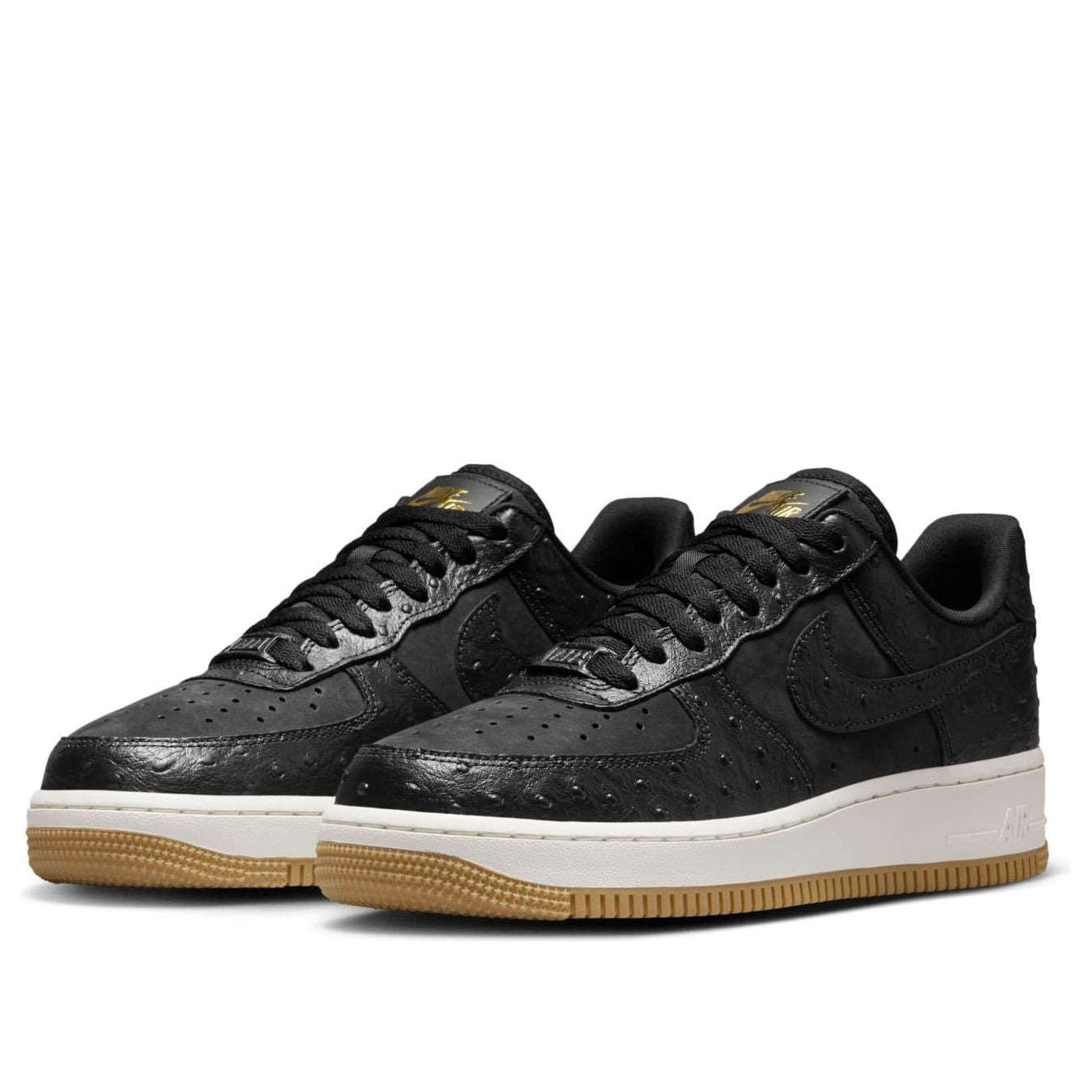 (WMNS) Nike Air Force 1 '07 LX 'Black Ostrich' DZ2708-002 - 3
