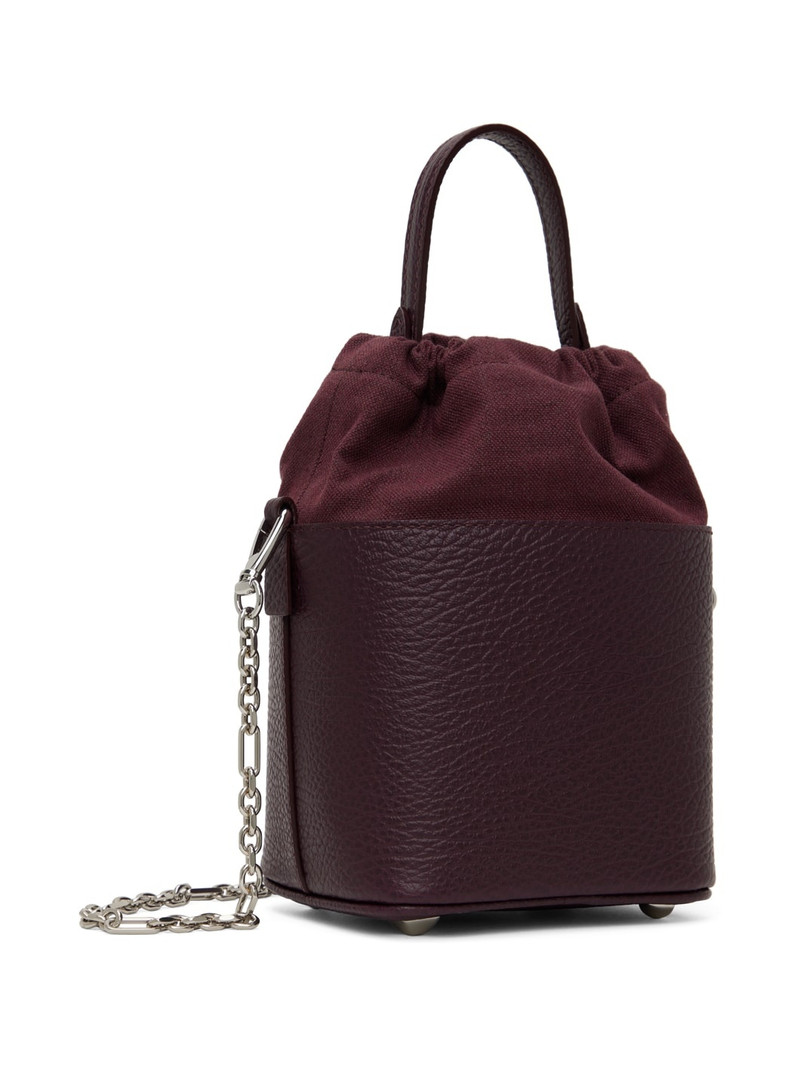 Burgundy Small 5AC Bucket Bag 3