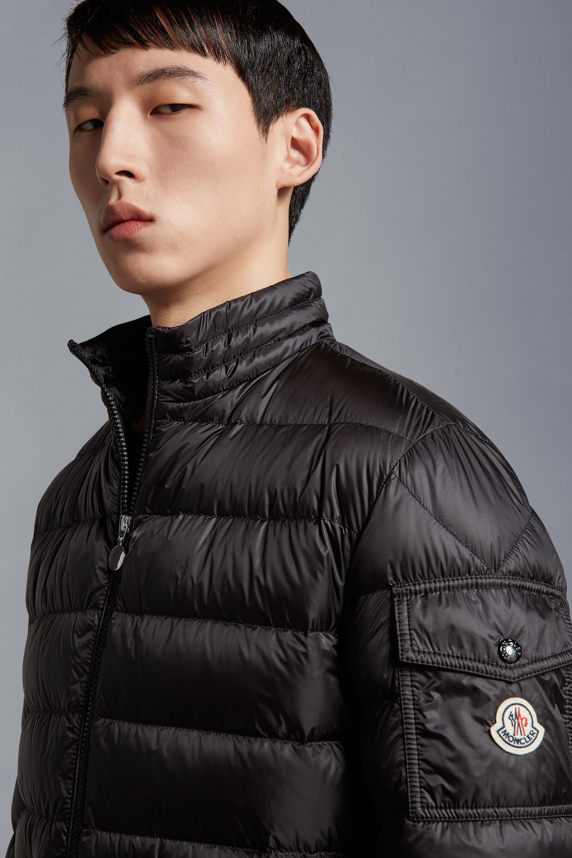 Moncler Agay Short Down Jacket | REVERSIBLE