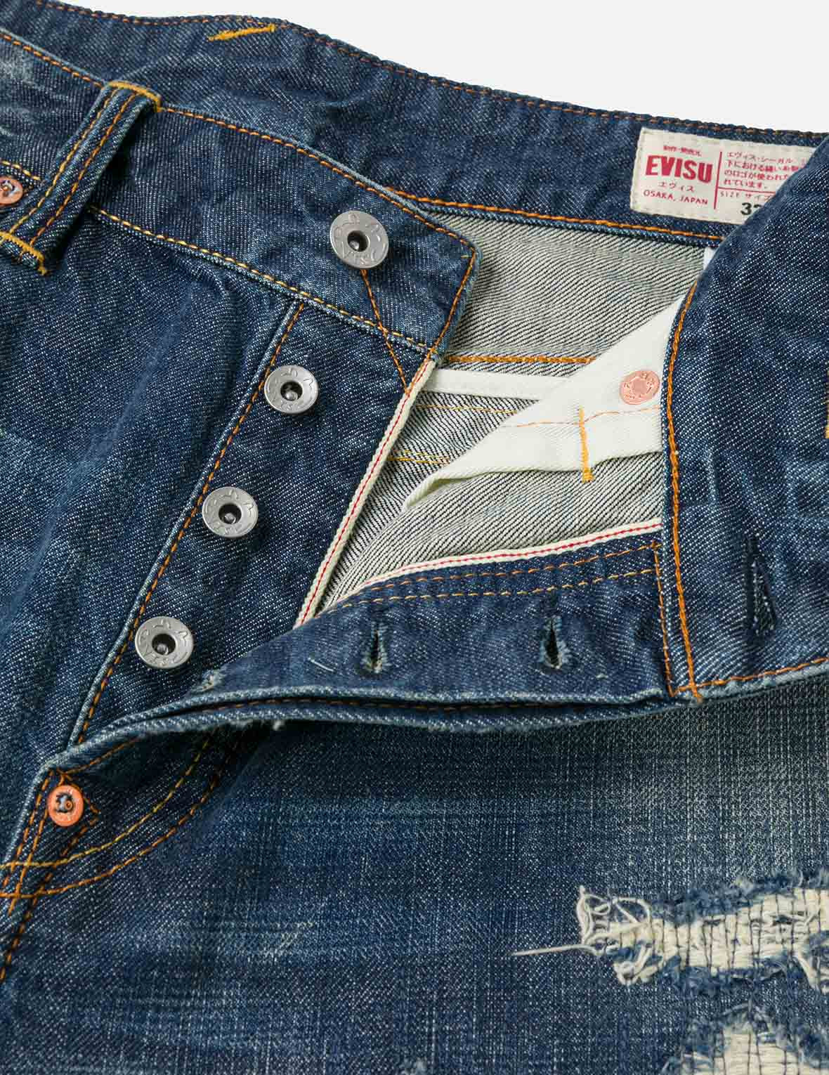 Washed Distressed Daicock Relax Straight Fit Jeans #2030 - 10