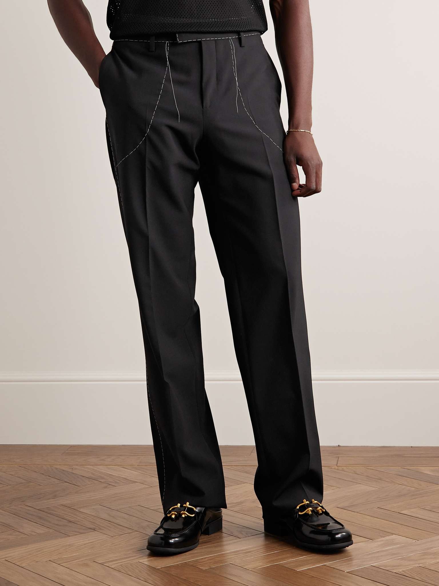 Straight-Leg Woven Trousers - 4