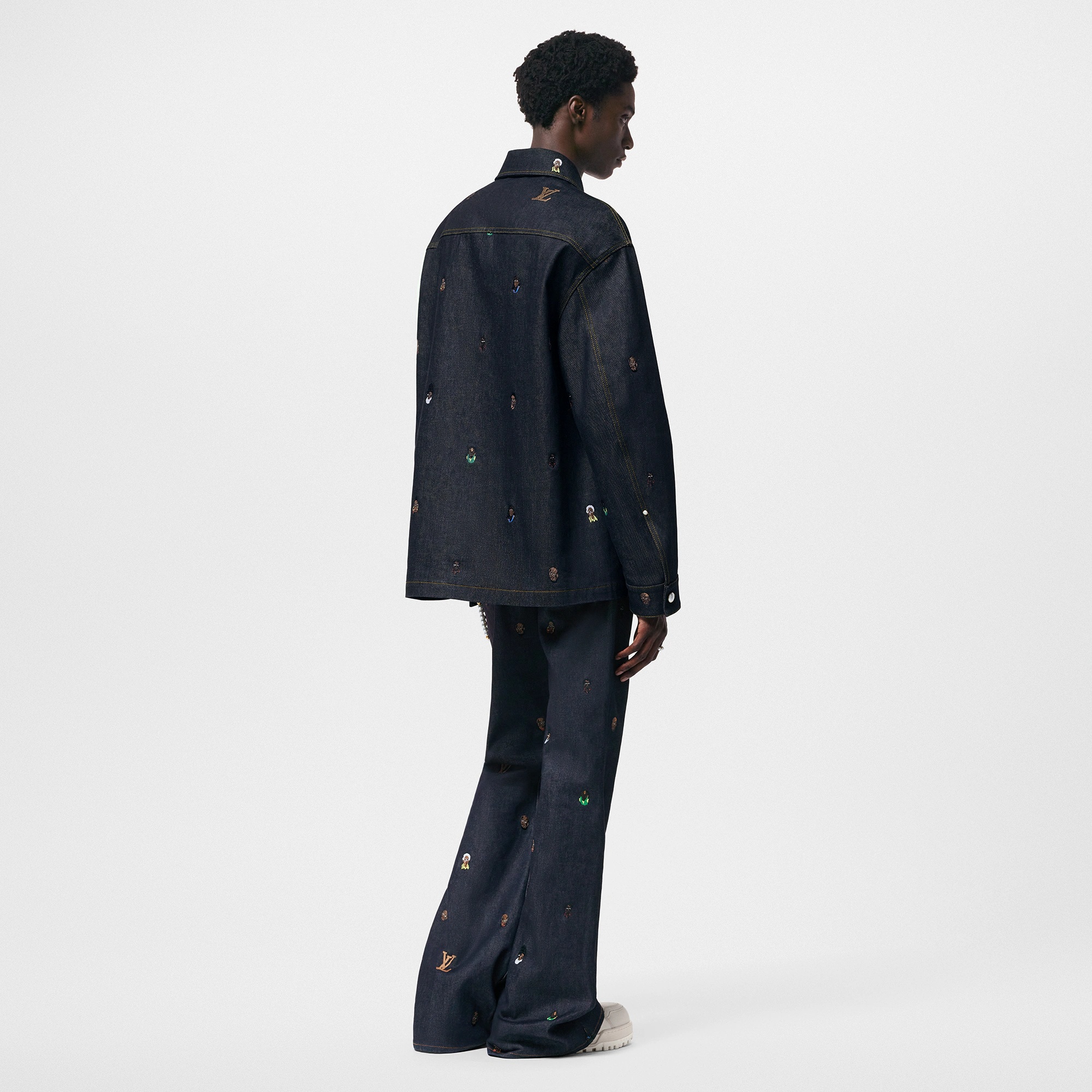 Embroidered Denim Overshirt - 3