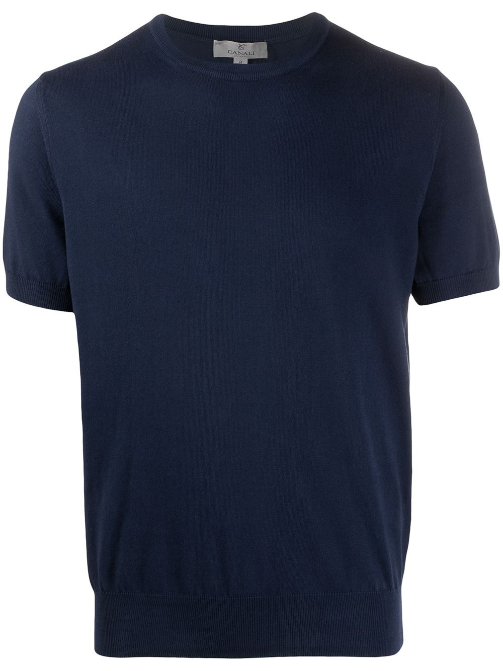 knitted short-sleeve T-shirt - 1