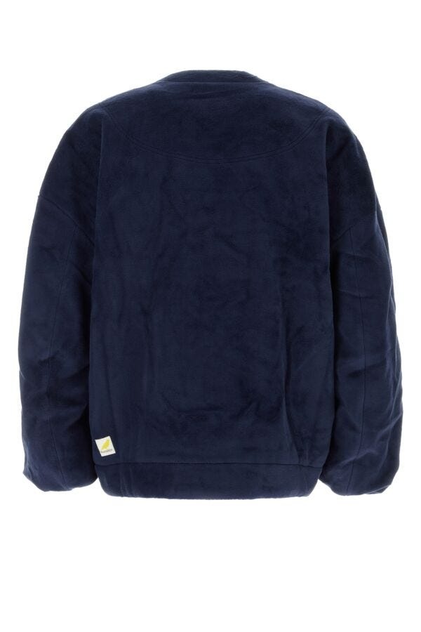 Navy blue pile cardigan - 2