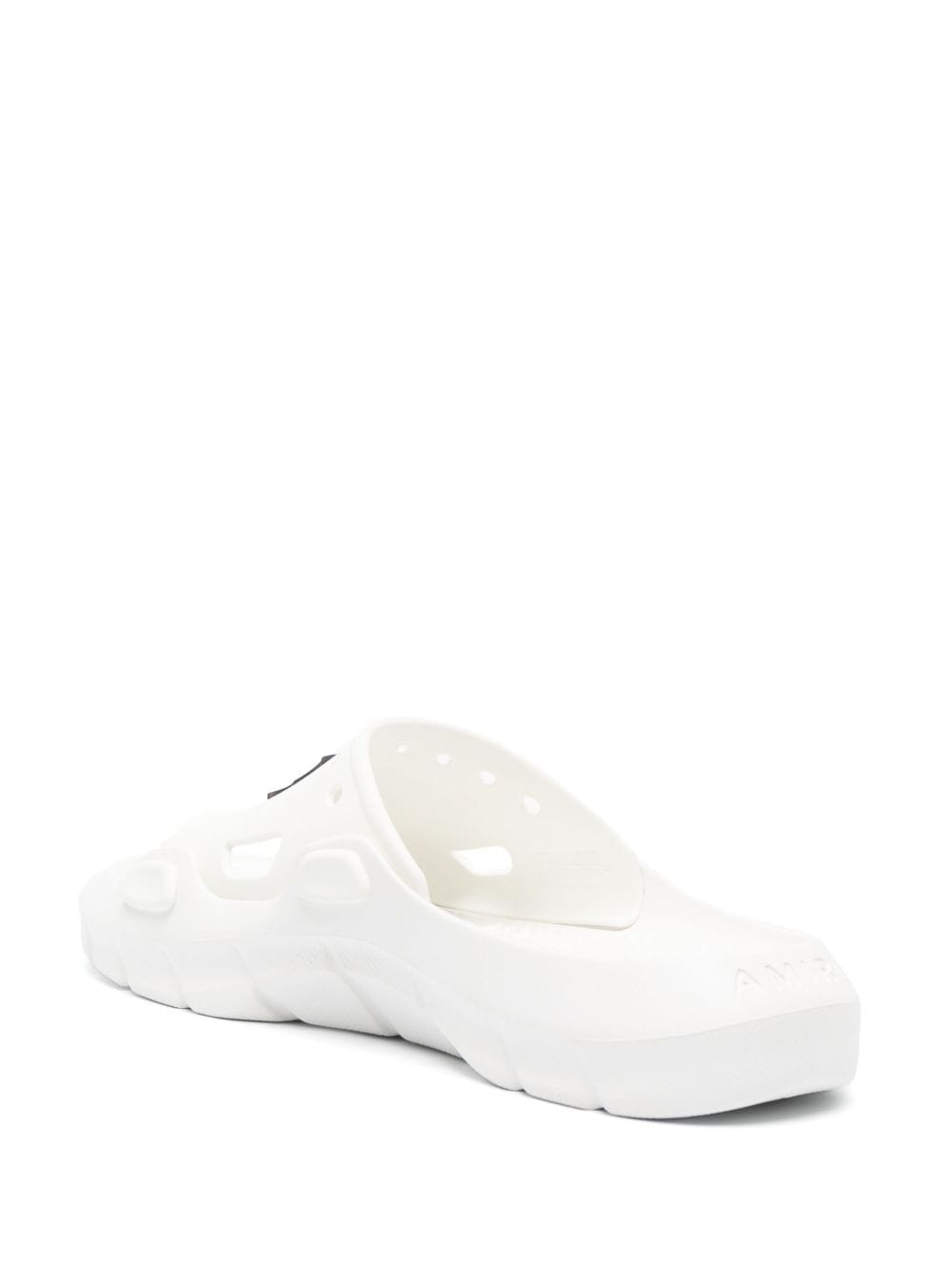 logo-patch round-toe slides - 3