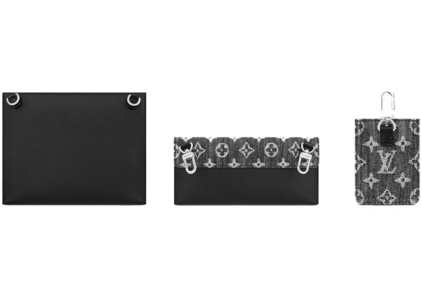 Louis Vuitton x Nigo Trio Pouch Monogram Black - 3