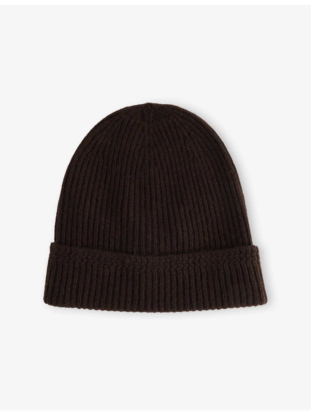 Logo-Patch Ribbed Cashmere-Knit Beanie Hat - 3