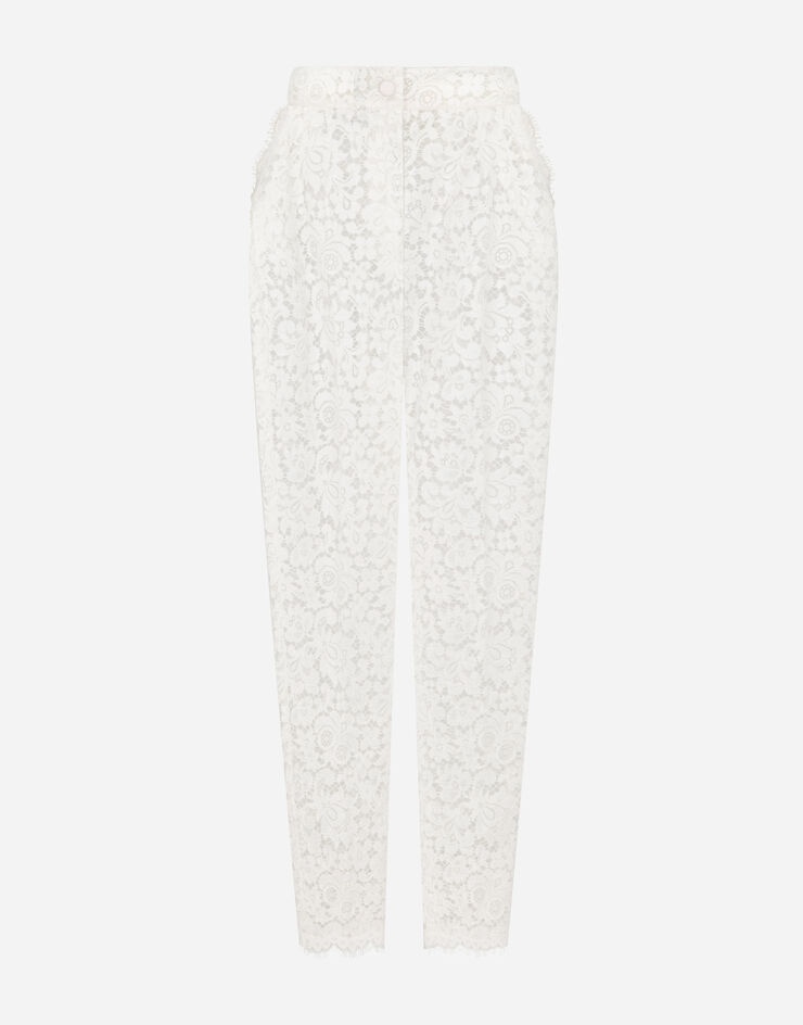 パンツ DOLCE & GABBANA CORDONETTO LACE TROUSERS Cordonetto lace pants in Beige for Men | Dolce&Gabbana® US