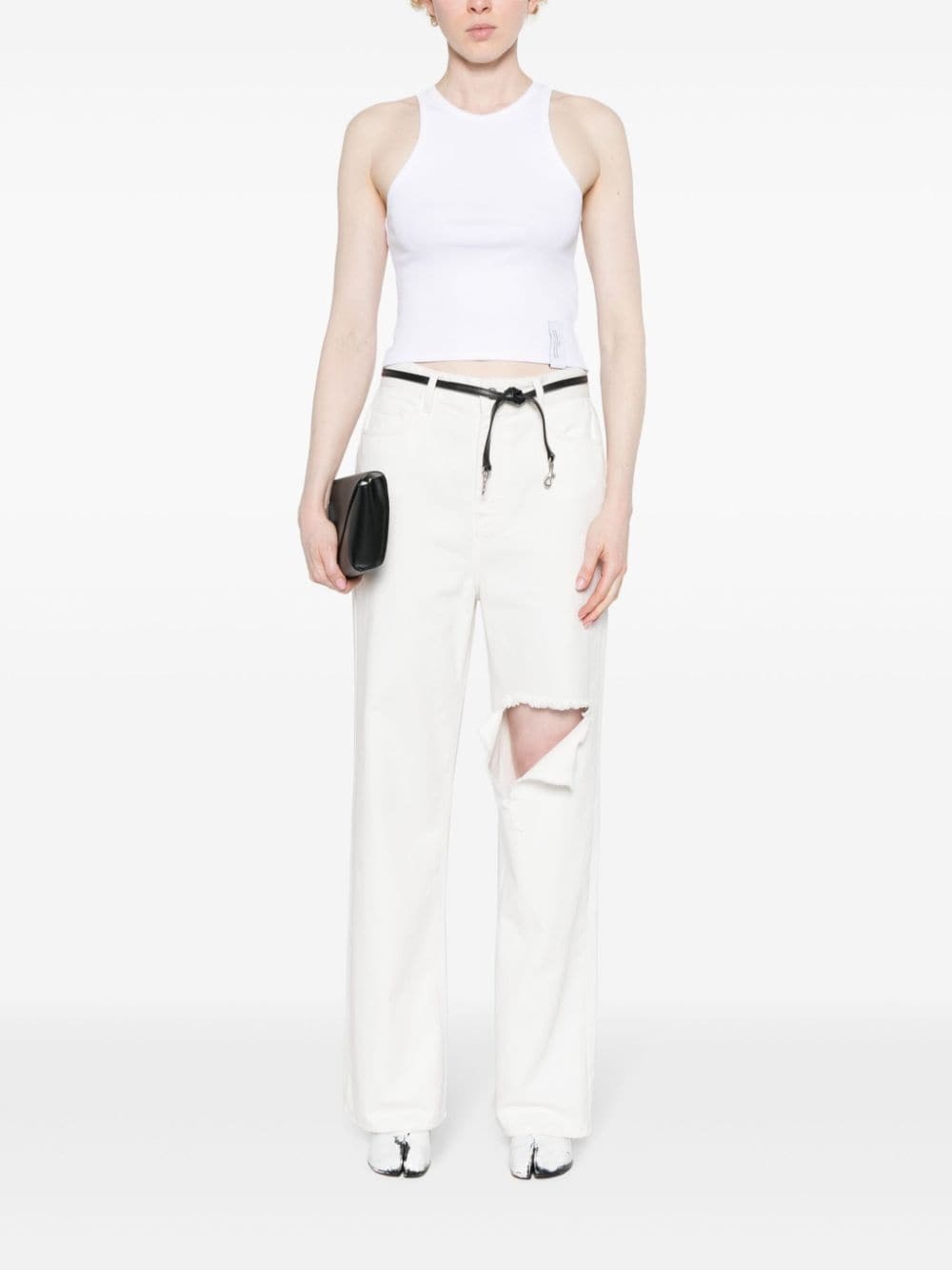 high-rise wide-leg jeans - 2
