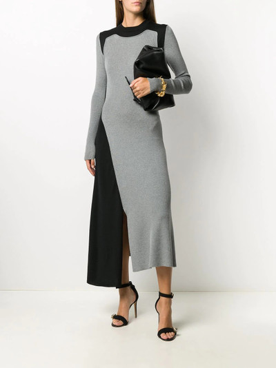 Alexander McQueen colour-block ribbed-knit dress outlook