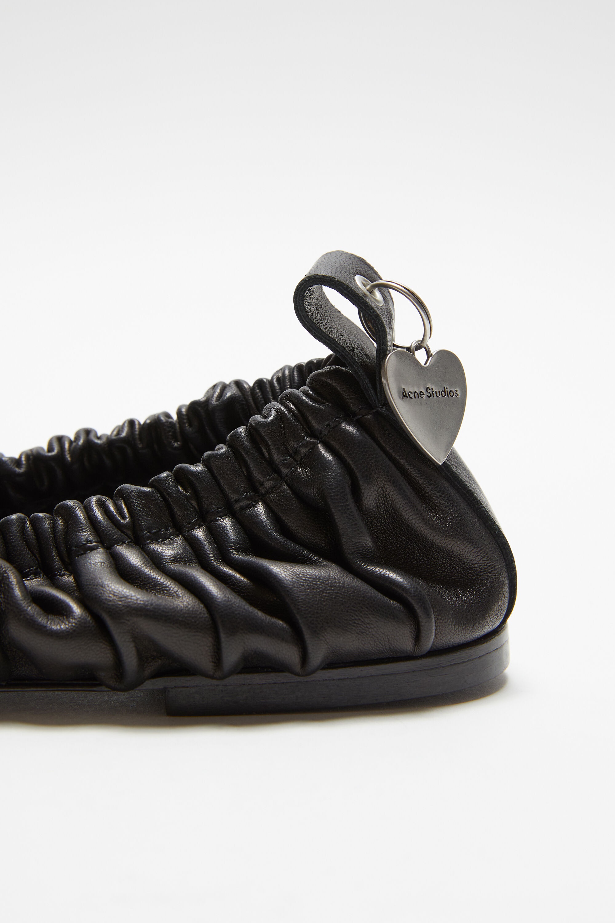 Leather ballet flat - Black - 4