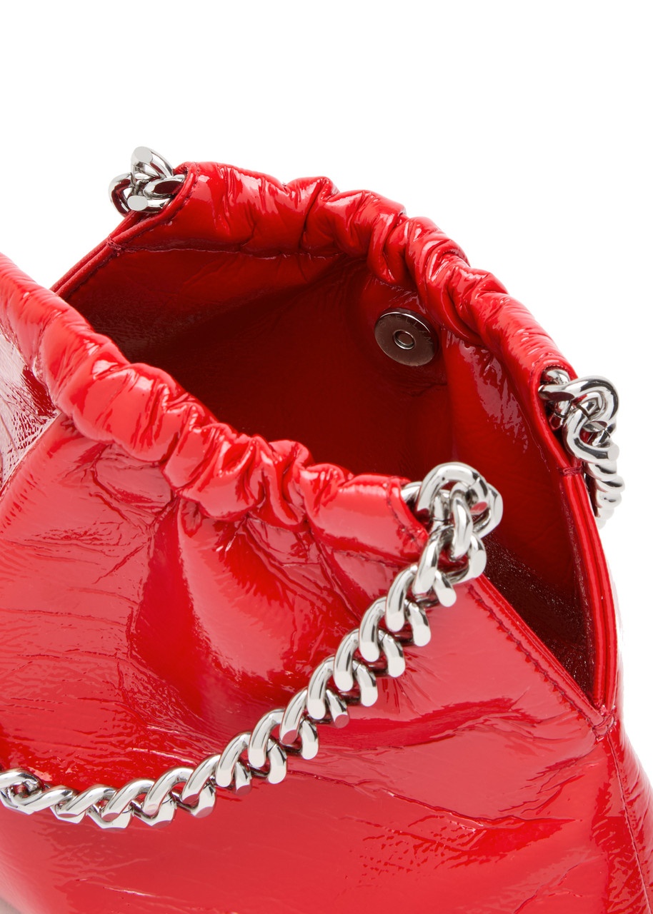 Stella Mccartney Falabella Drawstring Faux Patent Leather Cross-body bag - 4