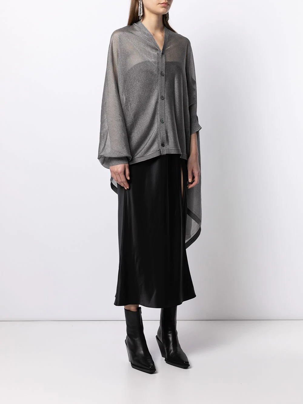 fine-knit sheer cardigan - 3