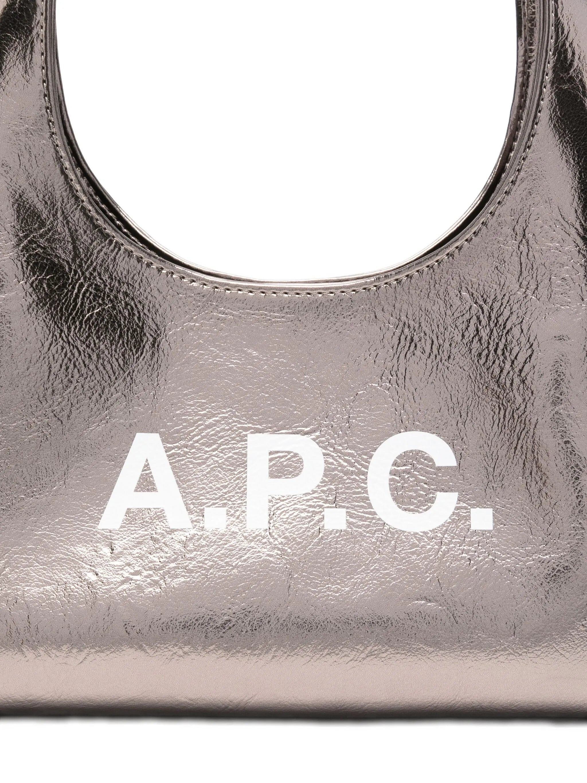 A.p.c. Small Metallic Logo Shoulder Bag - 3