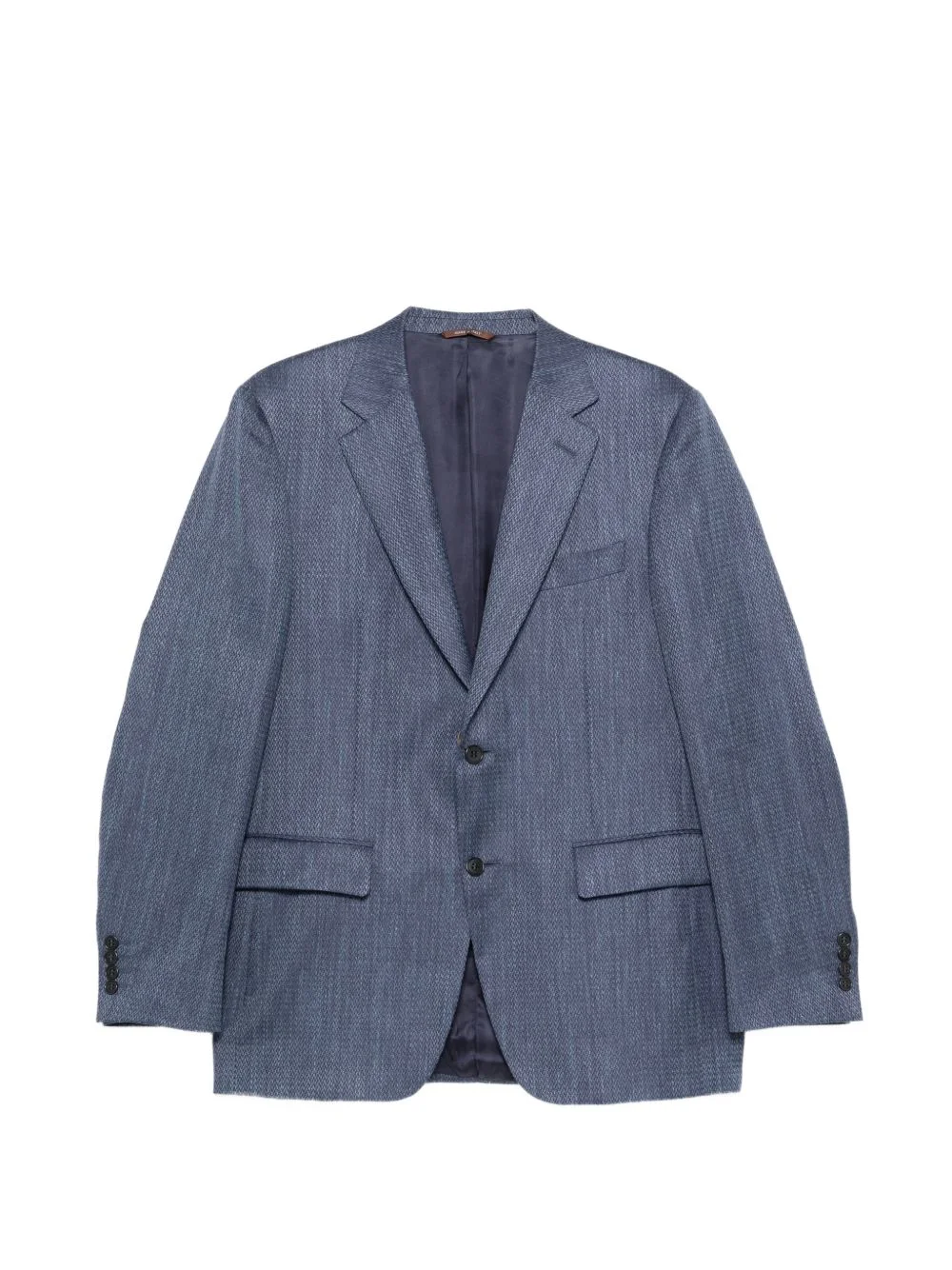 patterned notched lapel jacket - 1