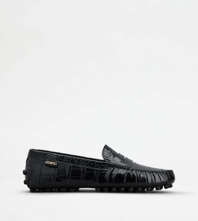 GOMMINO DRIVING SHOES IN LEATHER - BLACK - 1