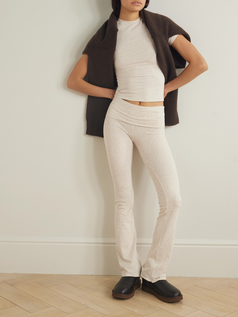 SKIMS Stretch-cotton Jersey Foldover Pants outlook