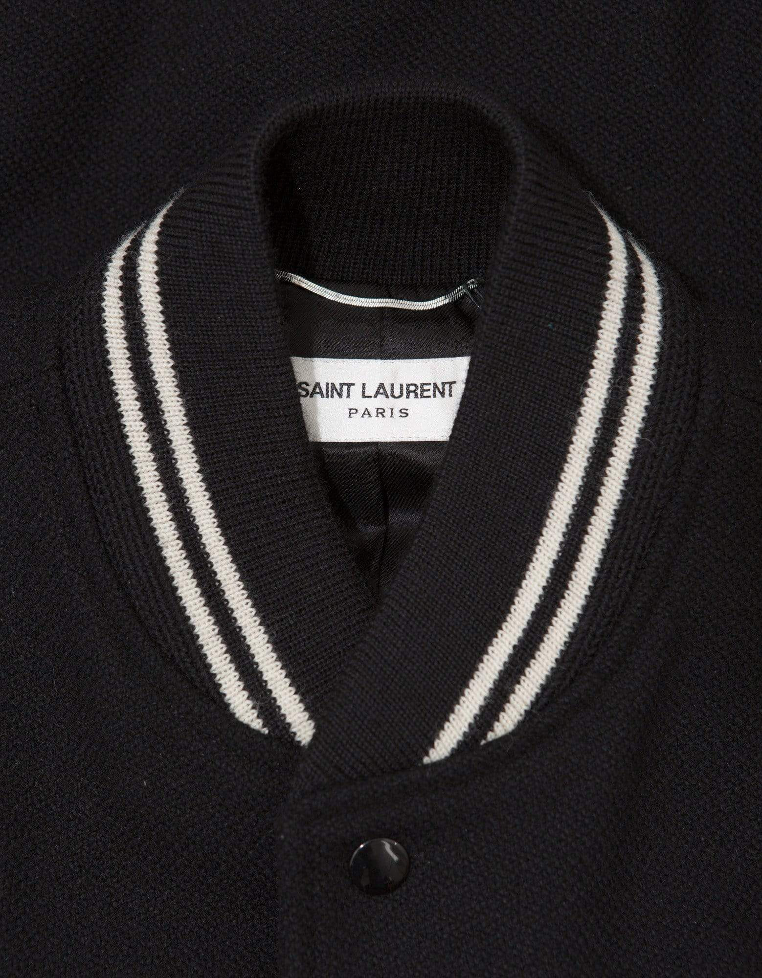 Saint Laurent Black Wool Teddy Jacket - 5