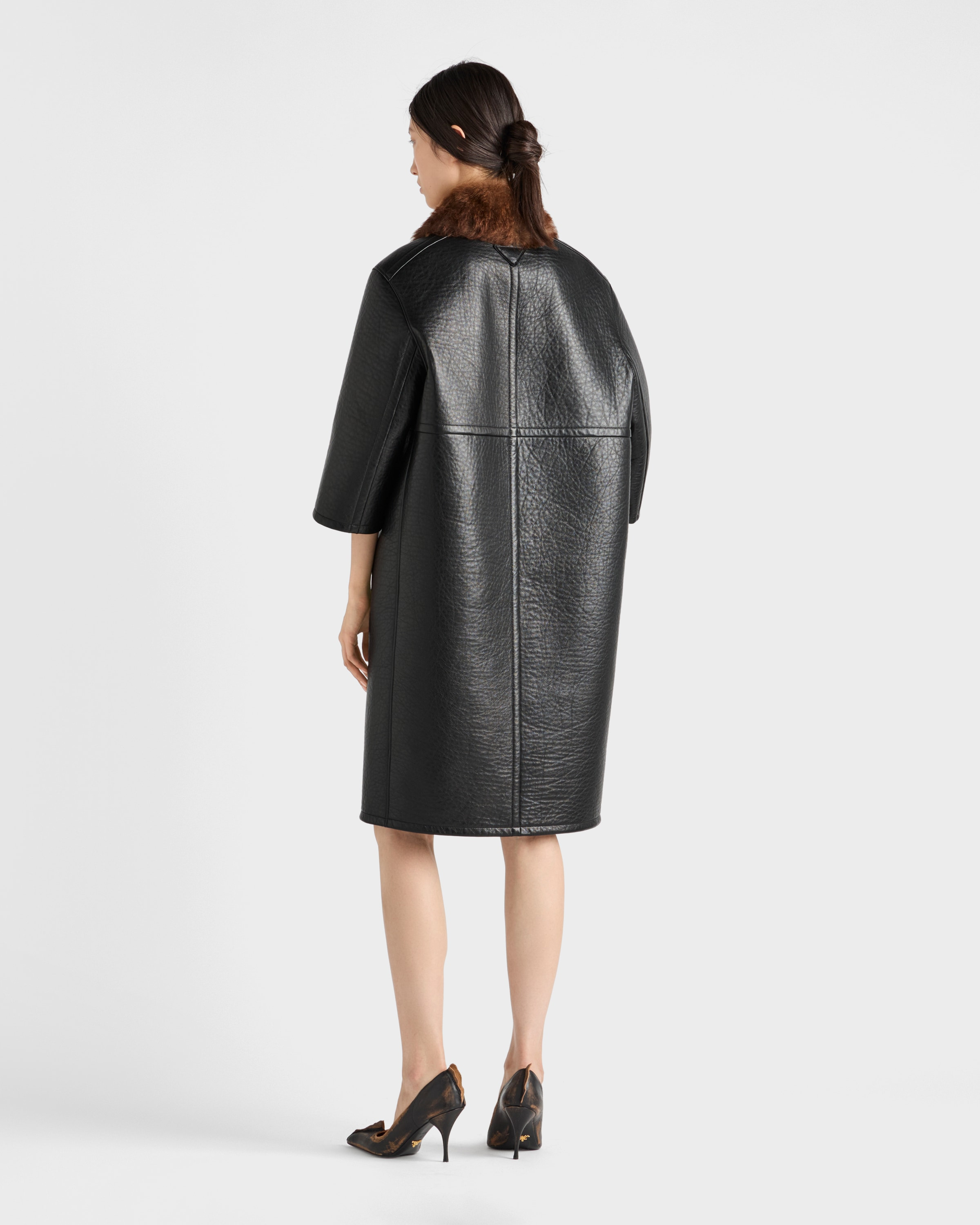 Bonded leather coat - 5