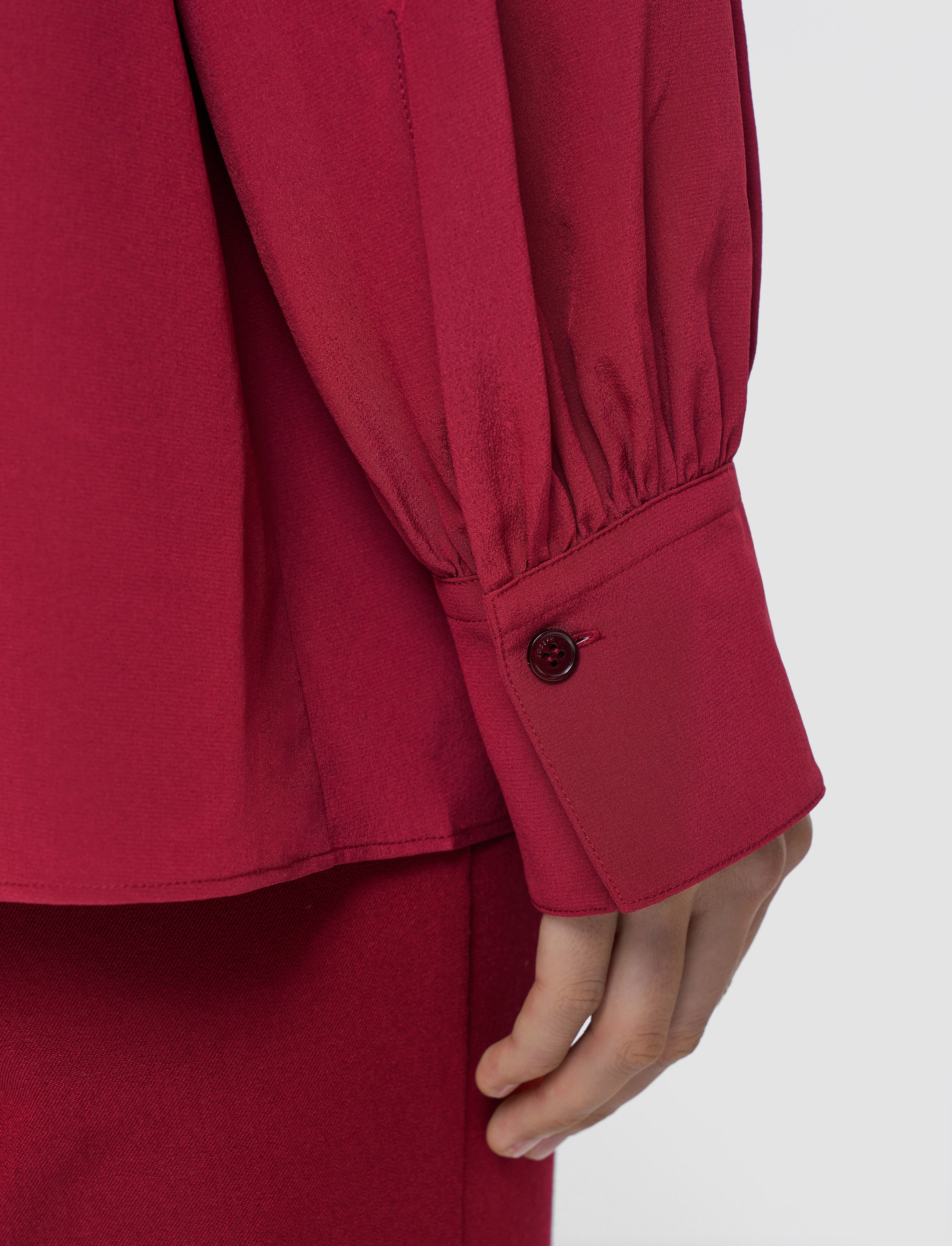 Blondel Crepe de Chine Silk Blouse - 5