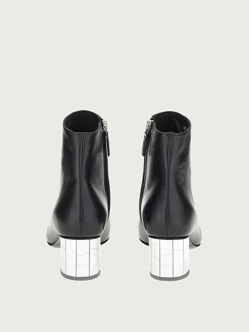 FERRAGAMO MIRRORED HEEL ANKLE BOOT outlook