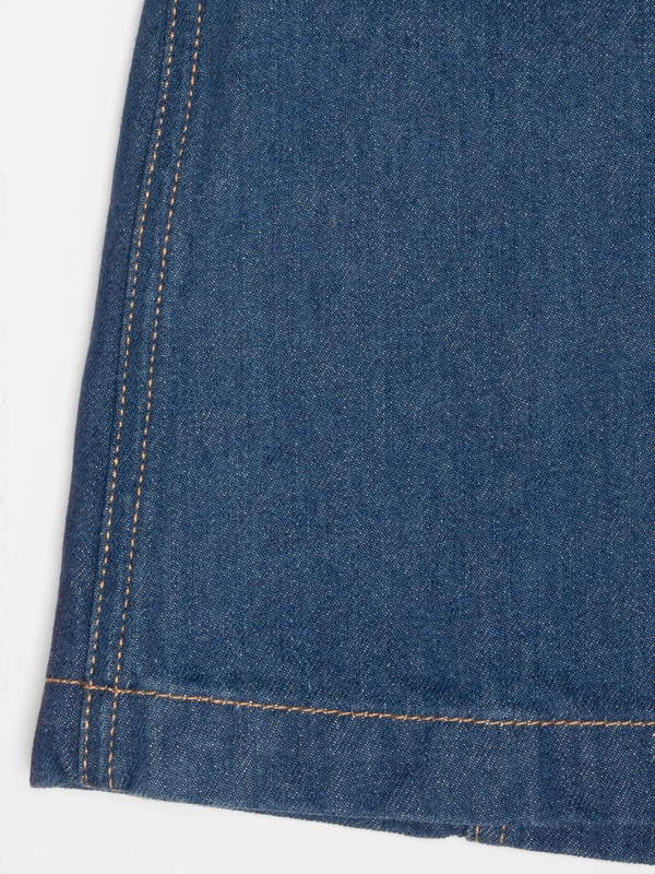 Maj Western Denim Dress Blue - 7