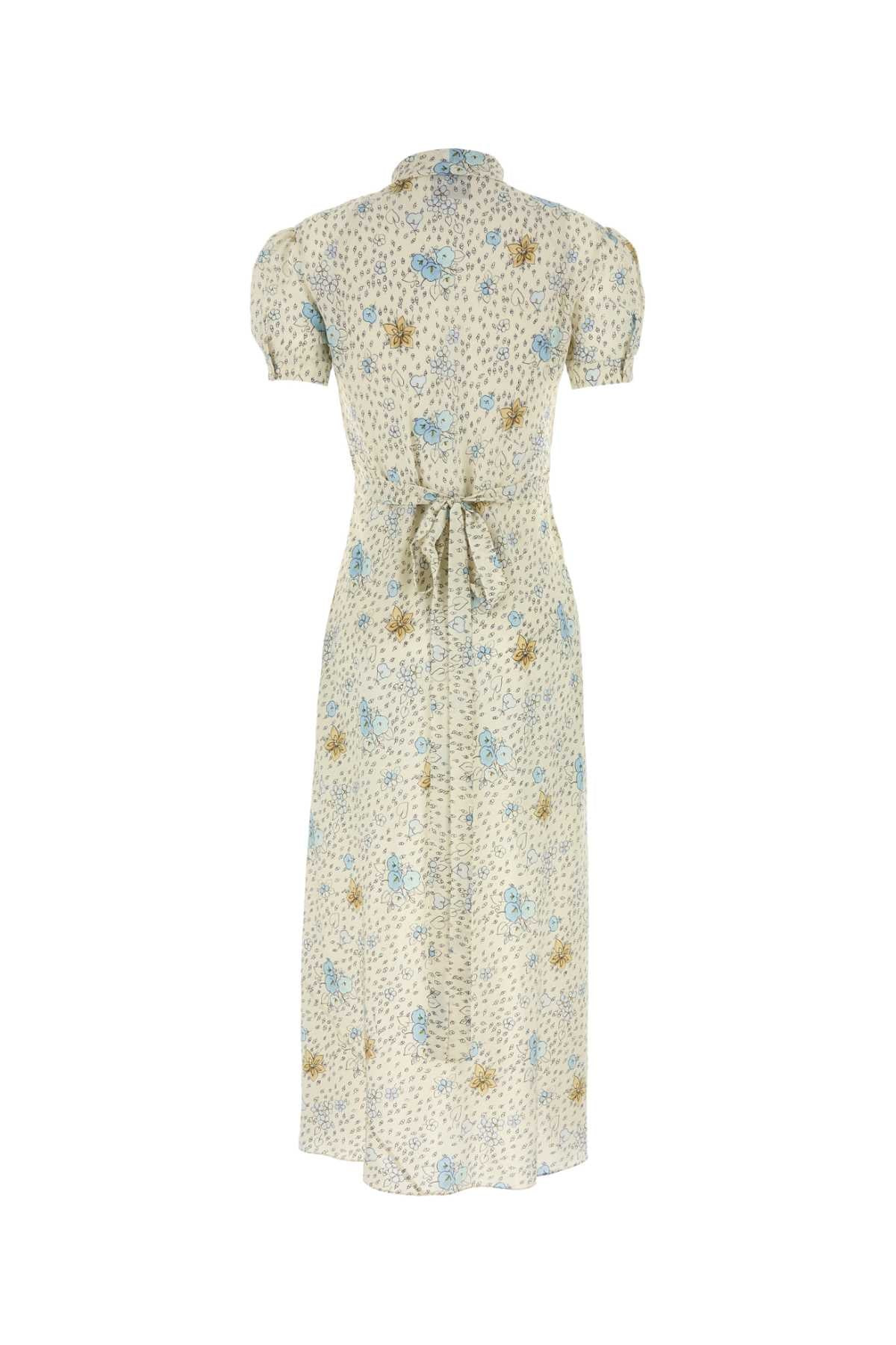 Miu Miu Women Printed Silk Dress - 2