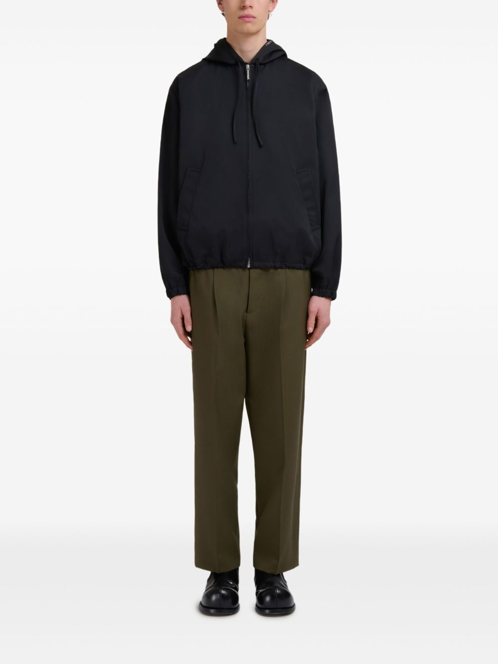 hooded zip-up jacket - 2