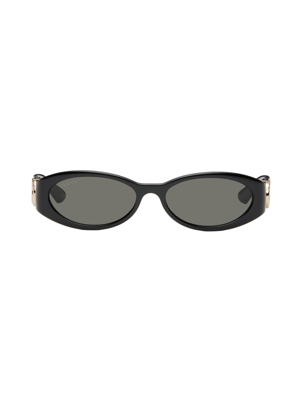 Black Oval Sunglasses - 1