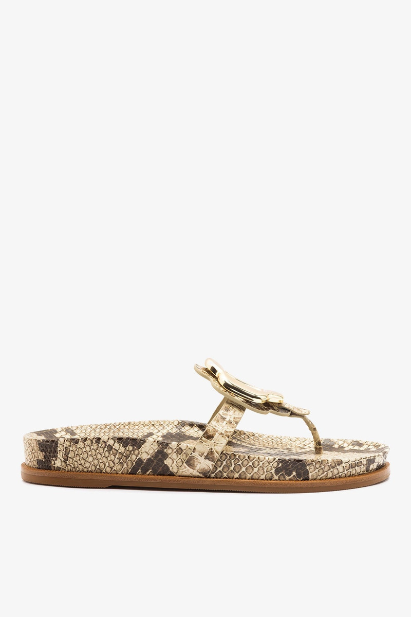 Margherita Sport Sandal Snake Leather 1