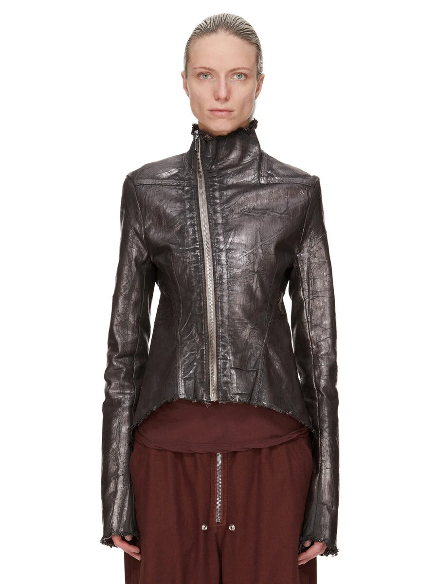 asymmetrical zip-front jacket - 1
