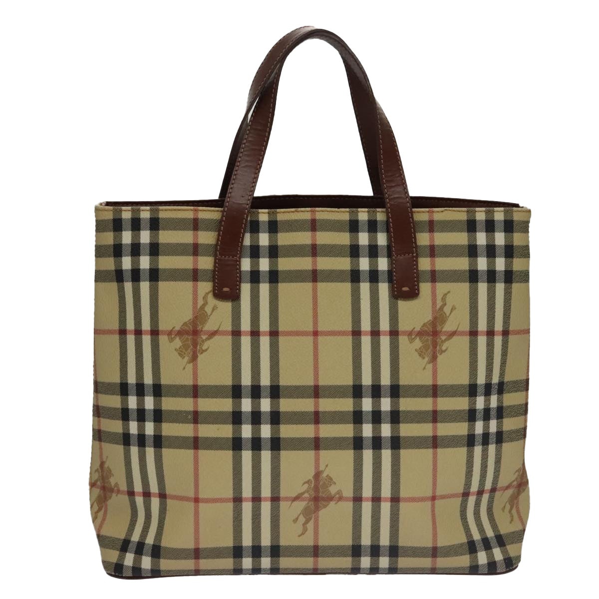 Burberry Nova Check Tote Bag Pvc Beige - 3