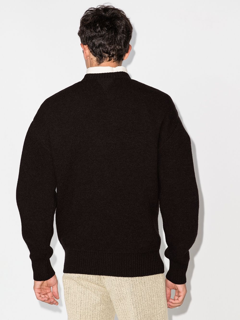 crew-neck Shetland jumper - 3