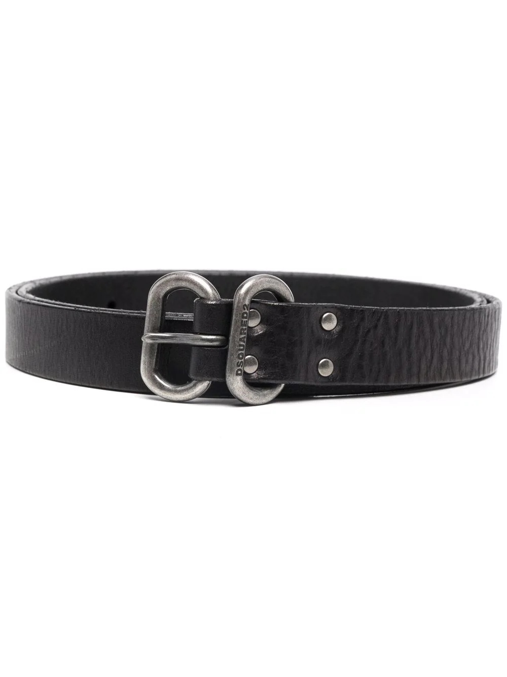 leather buckle belt - 1